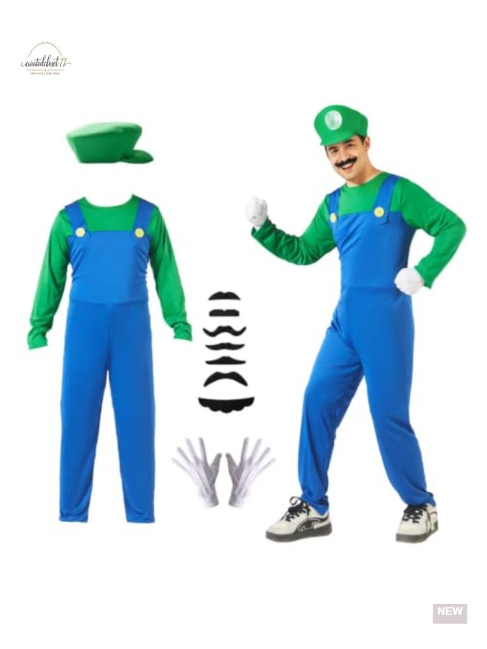 Men's Adult Halloween Cosplay Costume Set 100% Polyester Jumpsuit with